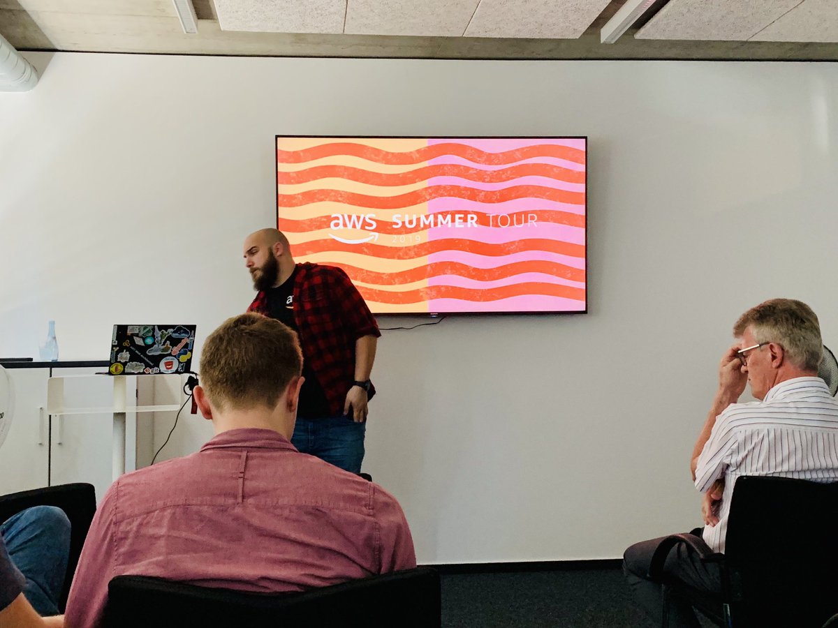 Today at #awssummertour hosted by <a href="/SPIRIT21/">SPIRIT/21</a>. Tons of information, from serverless apps to controlling satellite communication. @AWS_Germany