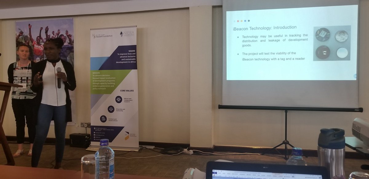 CEGA_UC's tweet photo. Muthoni Ng'ang'a (@muthoninganga) and Jenny Hamilton of @polisciucla talk about the use of #iBeacon, a #bluetooth tracking technology to estimate leakages and misallocation of development goods.
#EASSTSummit https://t.co/5RMBQe7Wie