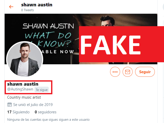 LyAHandmade's tweet photo. We all know about the blue check mark on Twitter to know an account from artists is 'real' and safe. But there are some of them that still don't have it.-Scammers/imposters try to take advantage of it.
Can you go and report this fake @TheShawnAustin account? #maketwittersafe https://t.co/uNGr2c7K4C