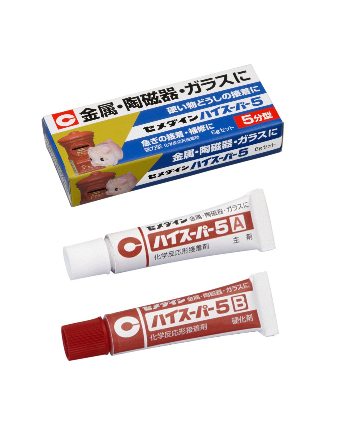 Twitter 上的 セメダイン エポキシ系以外の2液タイプもありまして アクリル樹脂が主成分の接着剤もあります セメダインの場合ですと ハイスーパー5 エポキシ樹脂系 メタルロック アクリル樹脂系 となります W T Co Kmfvvzys8t Twitter