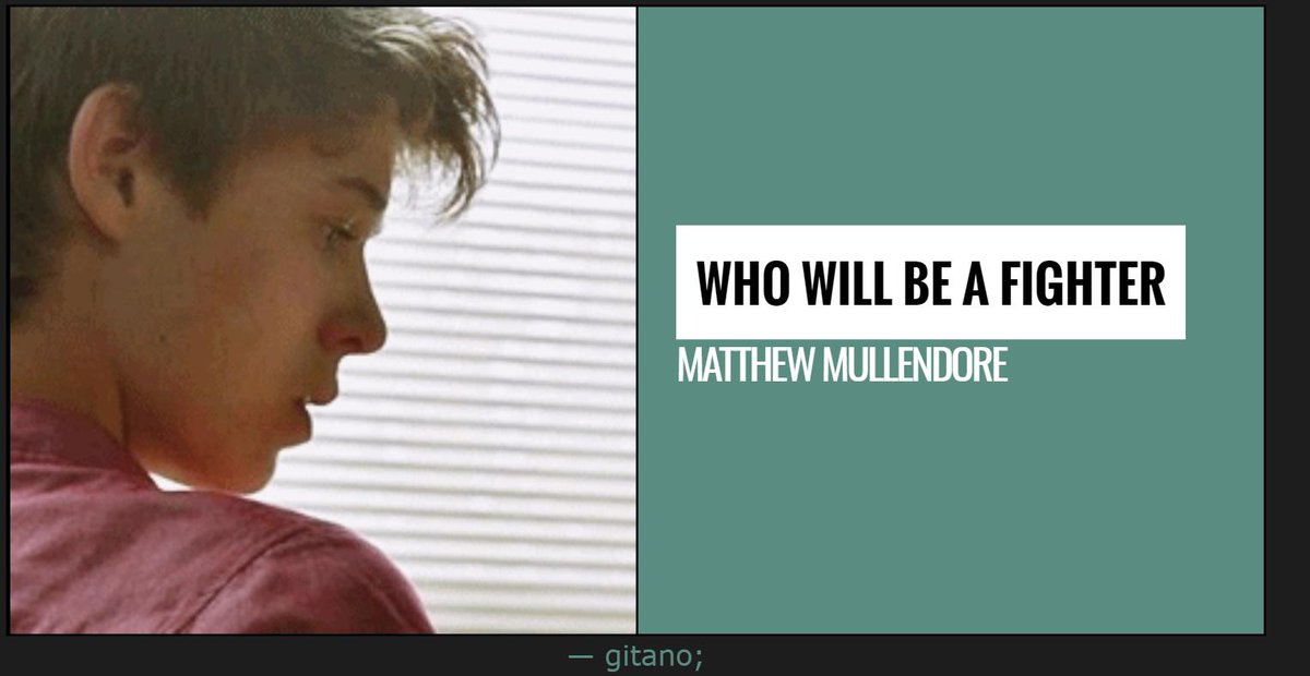 "Matthew es el hijo menor de lord Martyn Mullendore, señor de Tierras Altas.Tiene tres hermanos mayores: Michael, Myrielle y Melara. "