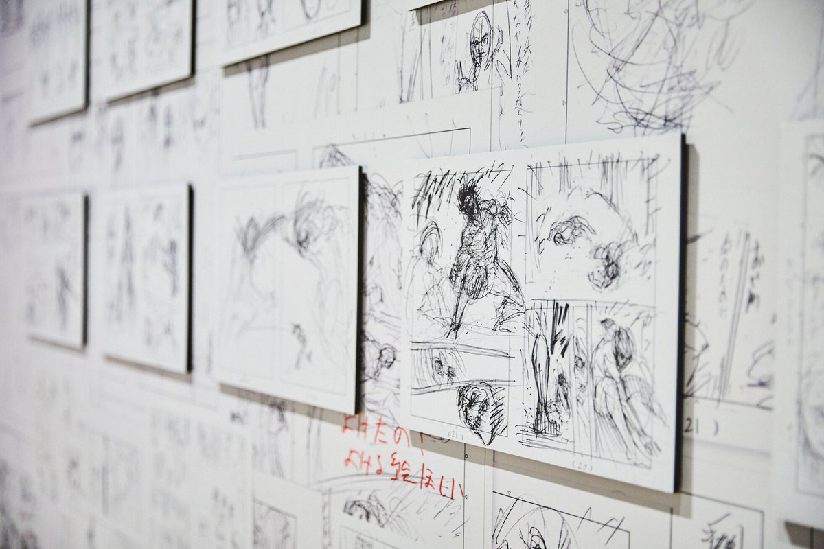 進撃の巨人展final 公式 V Twitter ネタバレ注意 みどころ紹介 ネーム インタビュー 物語を創ったもの 展示の最後は ネーム 原稿の下描き と諫山創のインタビュー映像 大量のネームの1つ1つにもご注目 未公開インタビューの一部は公式図録に掲載