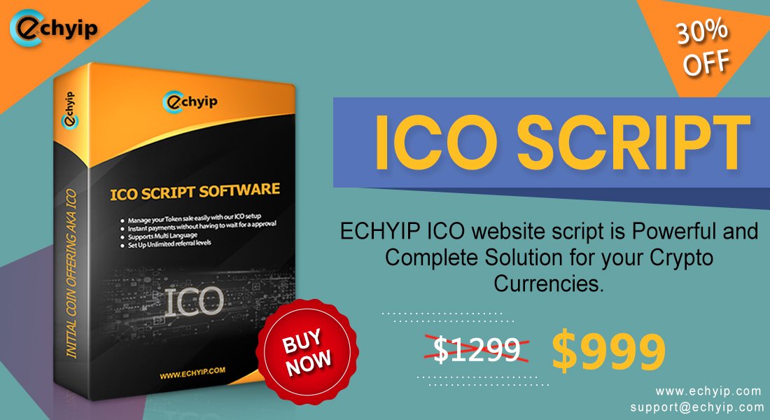 ec_hyip's tweet image. Established your #ICO_website with the innovative, unique and trustworthy #ICO_Script. Now, we offer you the #best and #effective #ICO #script at a 30% #discount and it is good for your #token_sale_platform.

Hurry up, Buy now 👉 echyip.com/product/ico-sc…