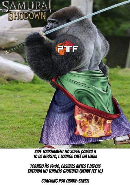 PTFighters's tweet image. O Super Combo 4 irá contar também com um torneio de Samurai Shodown! Apareçam e #EmbraceDeath .

Inscrições aqui:
challonge.com/tournaments/si…