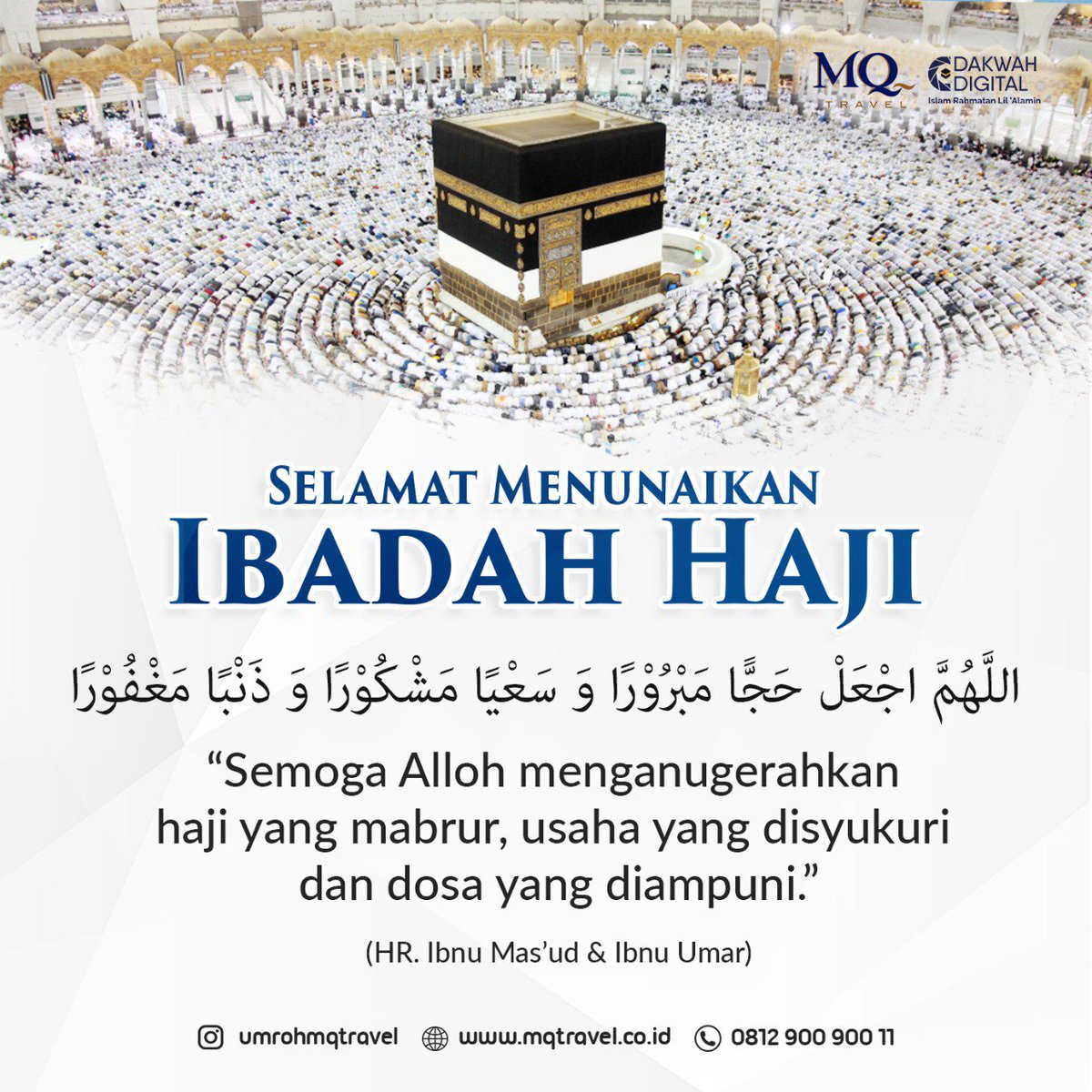 aagym's tweet photo. Selamat Menunaikan Ibadah Haji bagi sahabat yang Alloh undang tahun ini

Jangan sia-siakan undangan ini, yang diimpikan banyak orang. Maksimalkan ibadah selama di tanah suci

“Allahummaj’al hajjan mabruron, wa sa’yan masykuron, wa dzanban maghfuron" https://t.co/ZRkzbpbJ4Q