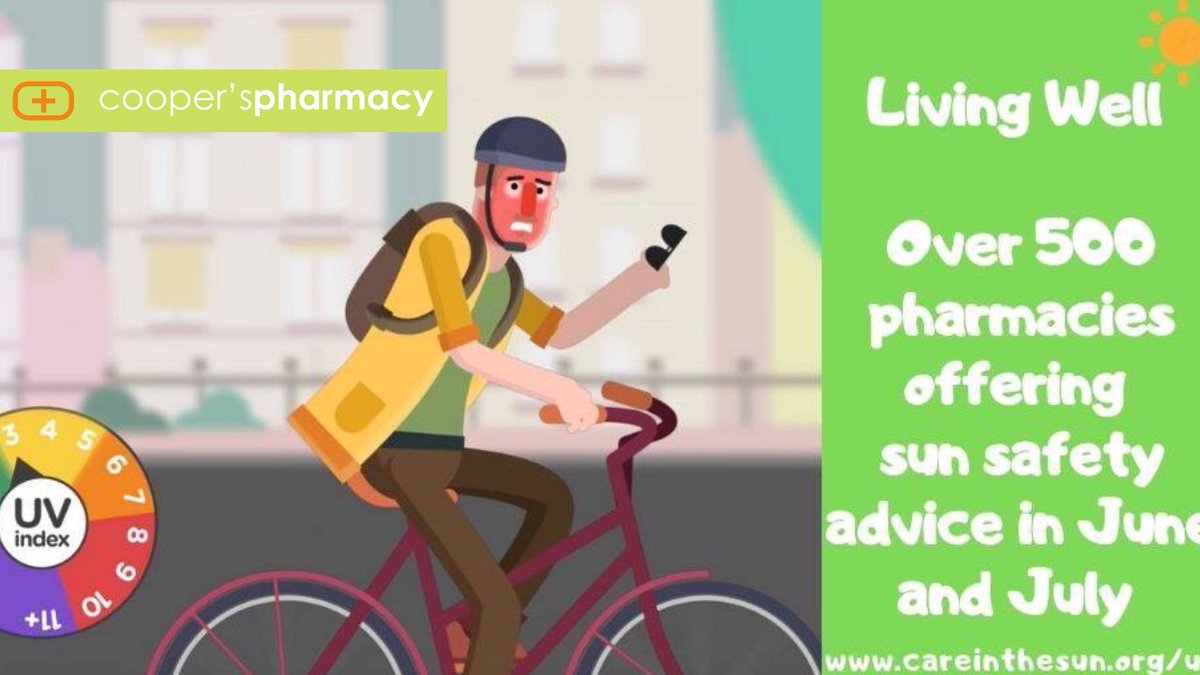 A tan or sunburn are signs of skin damage and can increase your risk of skin cancer. Call into your local community pharmacy to find out how you can protect your skin and take #careinthesun #BeUVAware @HSCBoard @compharmacyni @ATownNews