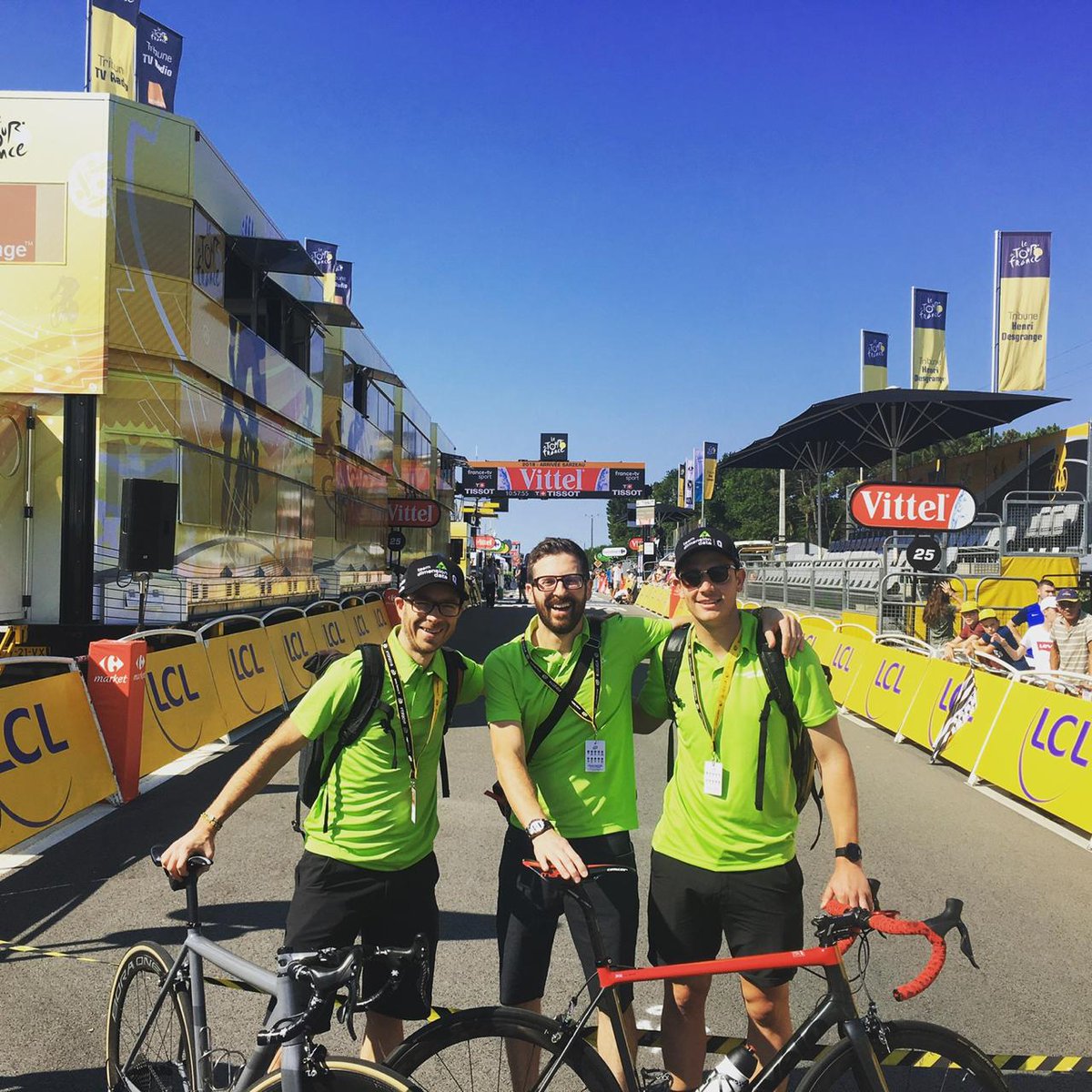 nttdata_inc's tweet image. We’re celebrating 1⃣0⃣0⃣ with @letour today in a big way 🥳

💯Stages as the Official Technology Partner at the Tour
💯Years of the Yellow Jersey
💯#TDF Stages for @dougryd’s as team principal 

#TDF2019 #TDFdata