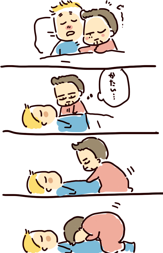 おなかで逆立ちまんが 