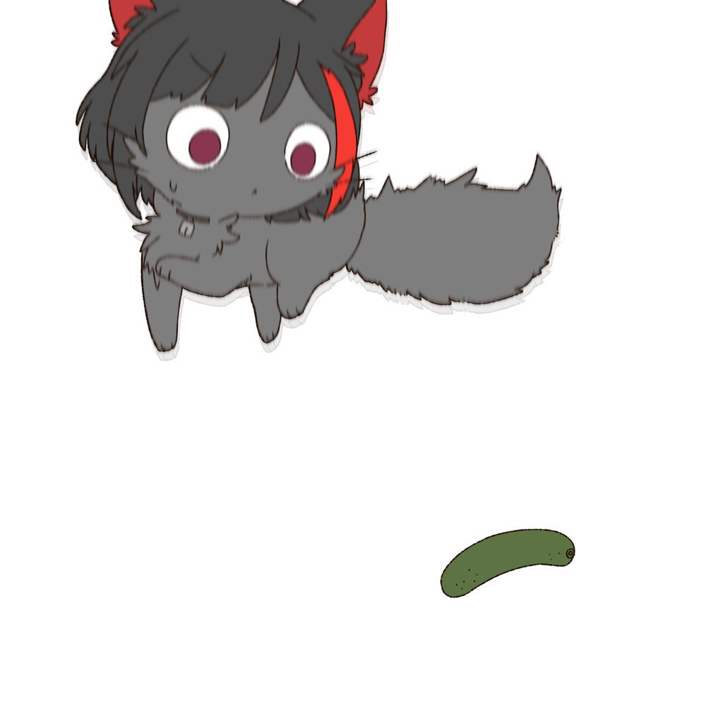 aoba moca ,mitake ran animalization streaked hair cat musical note no humans black hair red hair  illustration images