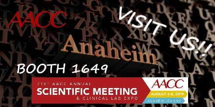 DiesseMarketing's tweet image. Clinical Lab Expo - 6/8 August - Anaheim, CA
Visit us! Our booth is 1649!🤩