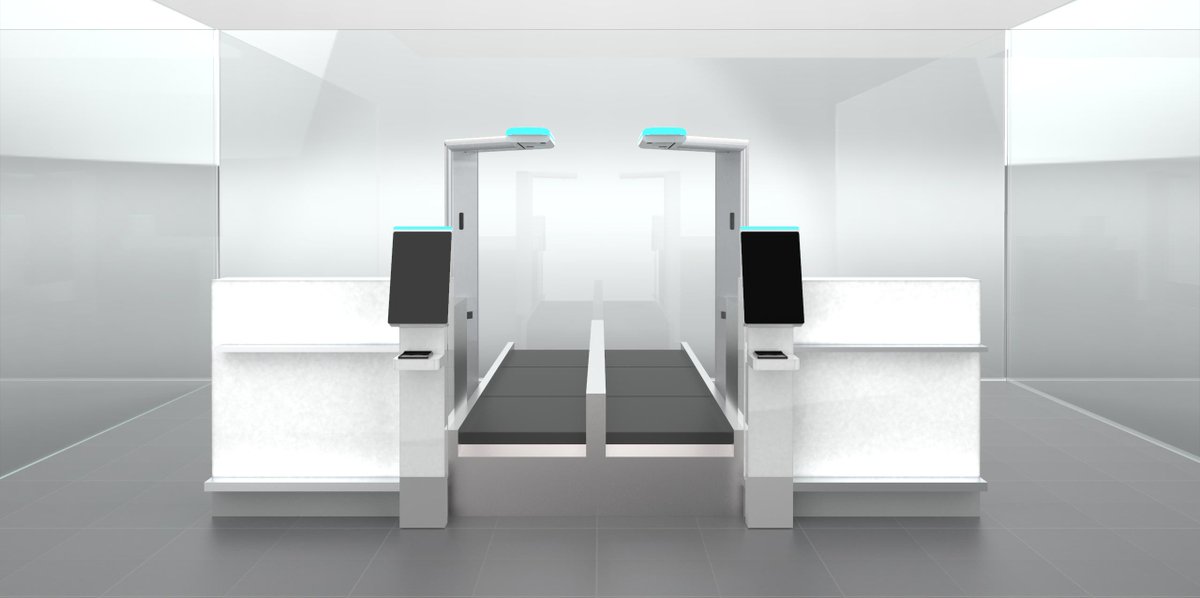 EmbrossKiosk's tweet photo. #Embross in partnership with @riyadhairports has deployed it's latest fully automated, retrofit self bag drop, which will go live next month. The 2 VelocityBagDrop Retrofit (VBD-R) units will deliver a true hands-free bag drop experience. https://t.co/3j4yuYXbpF https://t.co/k8sO2vqbd1