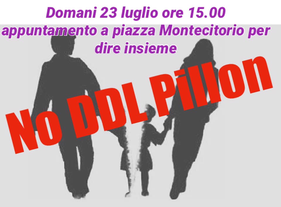 Non vogliamo tornare indietro. Non vogliamo farci portare indietro dal "governo del cambiamento".  Il ddl va cancellato
<a href="/Mov5Stelle/">MoVimento 5 Stelle</a>
<a href="/LuigidiMaio/">Luigi Di Maio</a>
#NoPillon
#cancellaPillon