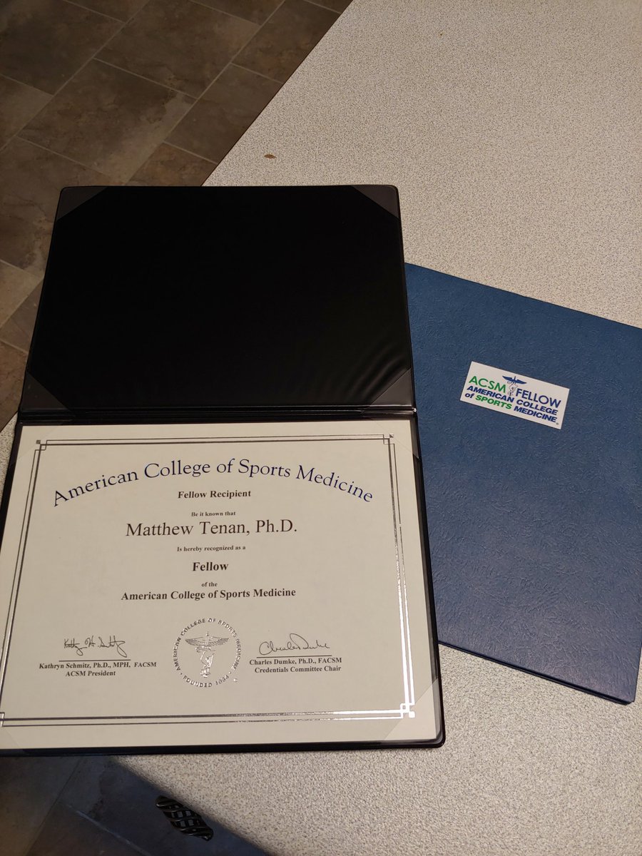 TenanATC's tweet image. I couldn't make it to #ACSM19 so @ACSMNews was kind enough to send my certificate &amp;amp; information about my new Fellow status.

This was a life goal for me and I want thank everyone who has helped me and worked with me along the way. Here's to future work &amp;amp; collaborations!