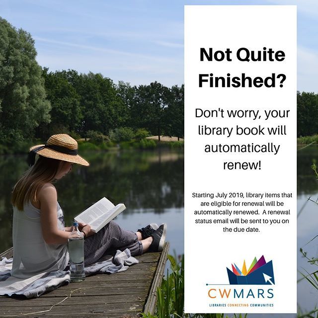 SpfldMassLib's tweet image. That’s Right! Automatic renewal is here! See one of your favorite library staff members for more details! 📚✨ •
•
•
•#SpfldMaLib #SpringfieldCityLibrary #413Reads #SpringfieldMA #WesternMass #CWMARS #AutoRenewal ift.tt/2y4VY0Y