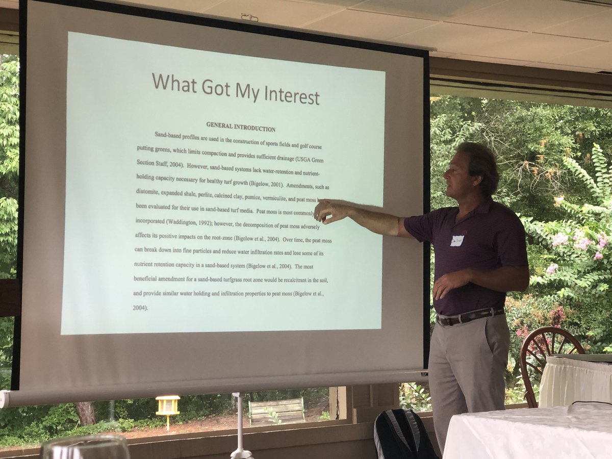 Soil Health Field Day. Well, it has an afternoon session! Dan Dinelli, North Shore CC, is talking about biochar = A newer soil amendment that can be used in golf greens construction. <a href="/RivermontGC/">Rivermont Golf Club</a> <a href="/MikeFidanza/">Michael Fidanza</a>