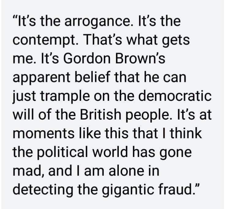 #NotMyPM Boris Johnson on Gordon Brown becoming PM in 2007 without a general election. 🙄