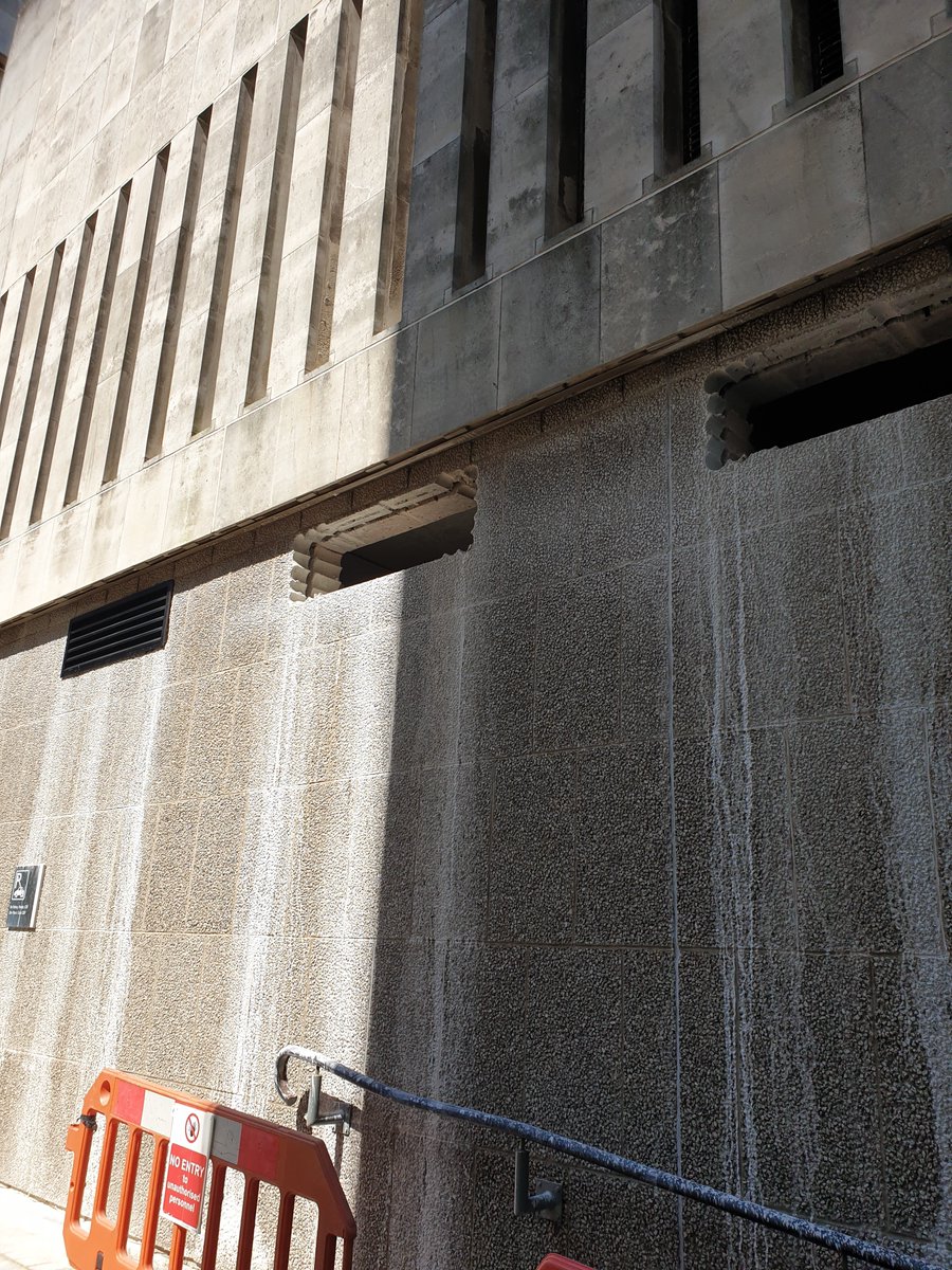 plscu's tweet photo. Holey, holey, holey. The Summer holidays may have started but our holey-days are all done. Openings for new duct work + the entrance to the reconfigured LT in Tower Building. Thanks to #DenverDrilling on what was a tough job @StrideTreglown #KnoxandWells https://t.co/t3NaVAAVF3