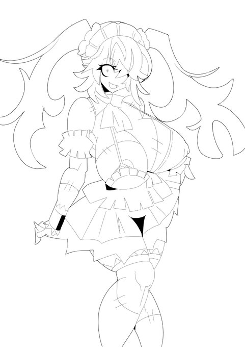 ディスガイア 前のリメイク線画～
#絵 #イラスト #illust

前のUIに戻しちくり～ 