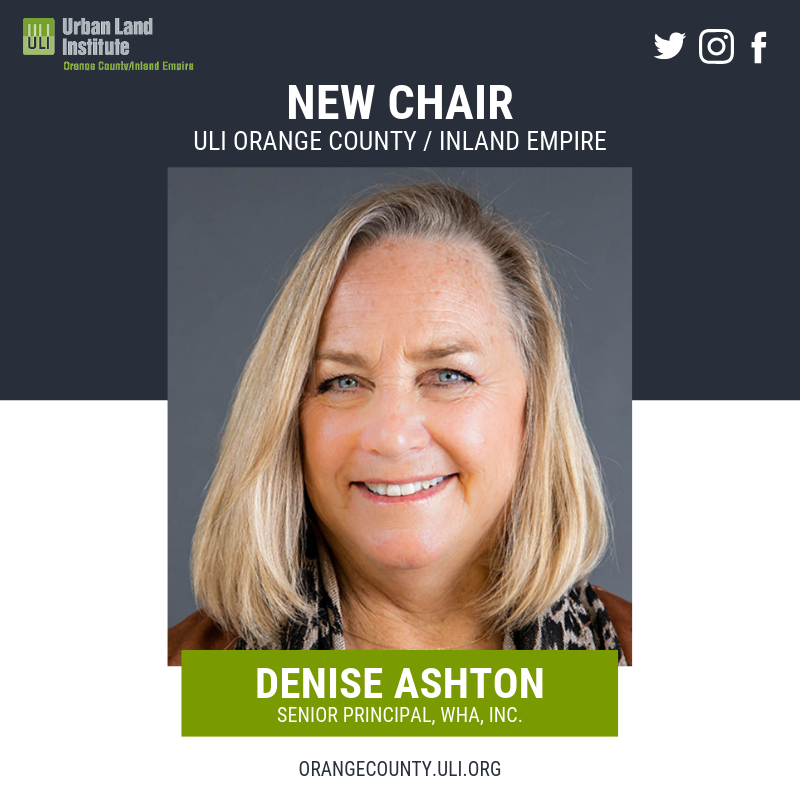 uliorangecounty's tweet photo. Denise Ashton, senior principal at @wharchitects, has been appointed as the new District Council Chair for @uliorangecounty. Ashton previously served as the ULI OC/IE Asst. Chair &amp; has been an active member &amp; leader throughout her time in ULI.  #ULIOrangeCounty https://t.co/g7YcaQ6GAI