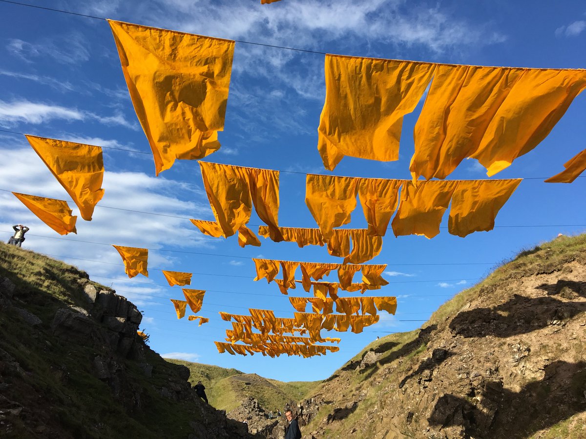 NorthPenninesNL's tweet photo. Since opening on Friday, we have had an amazing 1000 visitors to 'Hush' - a great response to this striking art installation #hushinstallation #teesdalehush @rougeit #everyonestalkingaboutit #NorthPenninesAONB &amp; #UNESCO Global #Geopark #lovedurham #Durham19 https://t.co/f8yHYEQHrk
