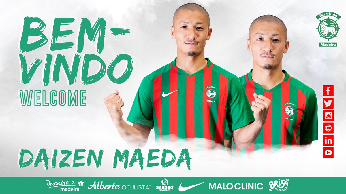 👤 Daizen Maeda
⚽ Avançado
🗓 21 anos
🇯🇵 Internacional japonês

Bem-vindo/ Welcome 👉 bit.ly/2M7w0lG

#CSMaritimo #DaizenMaeda