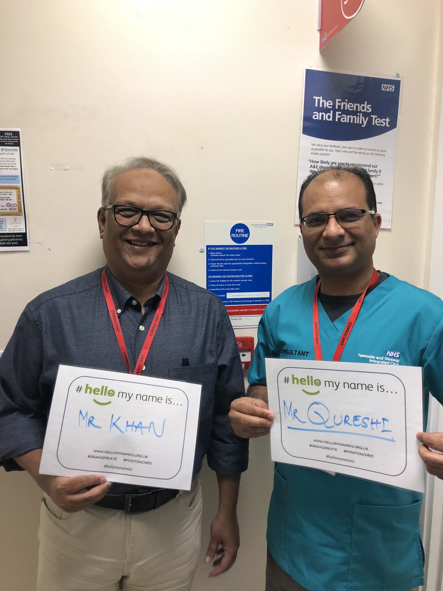 SamLedwith's tweet image. TGH ED celebrating #HelloMyNameIs day @tandgicft @GrangerKate @PointonChris