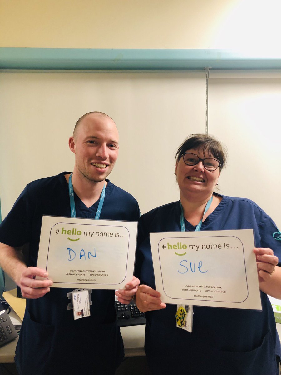 SamLedwith's tweet image. TGH ED celebrating #HelloMyNameIs day @tandgicft @GrangerKate @PointonChris