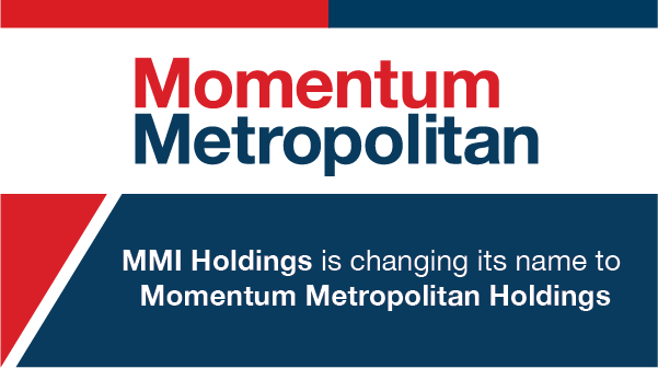 Momentum Metropolitan Holdings announced as the new name for MMI Holdings.  

Find out WHY here: bit.ly/2SvxZBp.  

Stronger together to help people grow their savings, protect what matters to them and invest in their future.

#MomentumMetropolitan #StrengthInAName