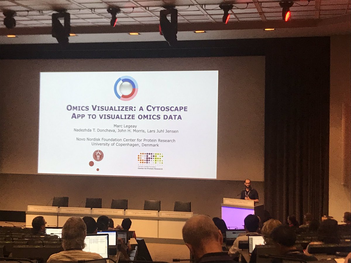 aaguoro's tweet image. #MarkLegeay talks about an interesting implementation in Cytoscape to visualise Omic data 

#NetBio #ISMBECCB #ISMBECCB2019