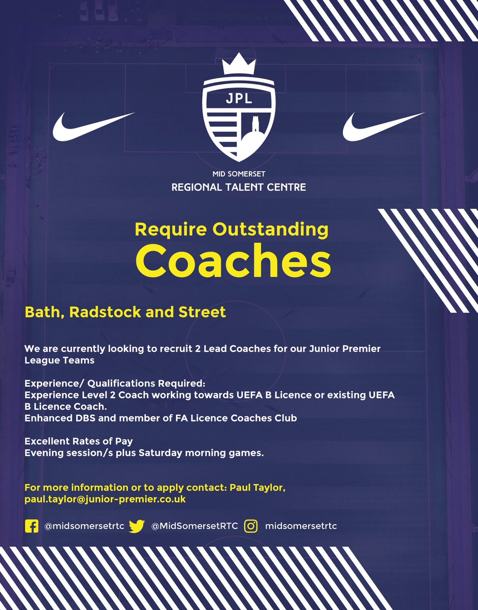 ⚽️ We are recruiting Coaches⚽️