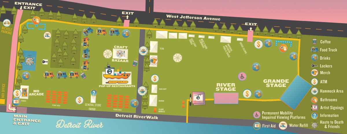 2020 Mo Pop Festival map