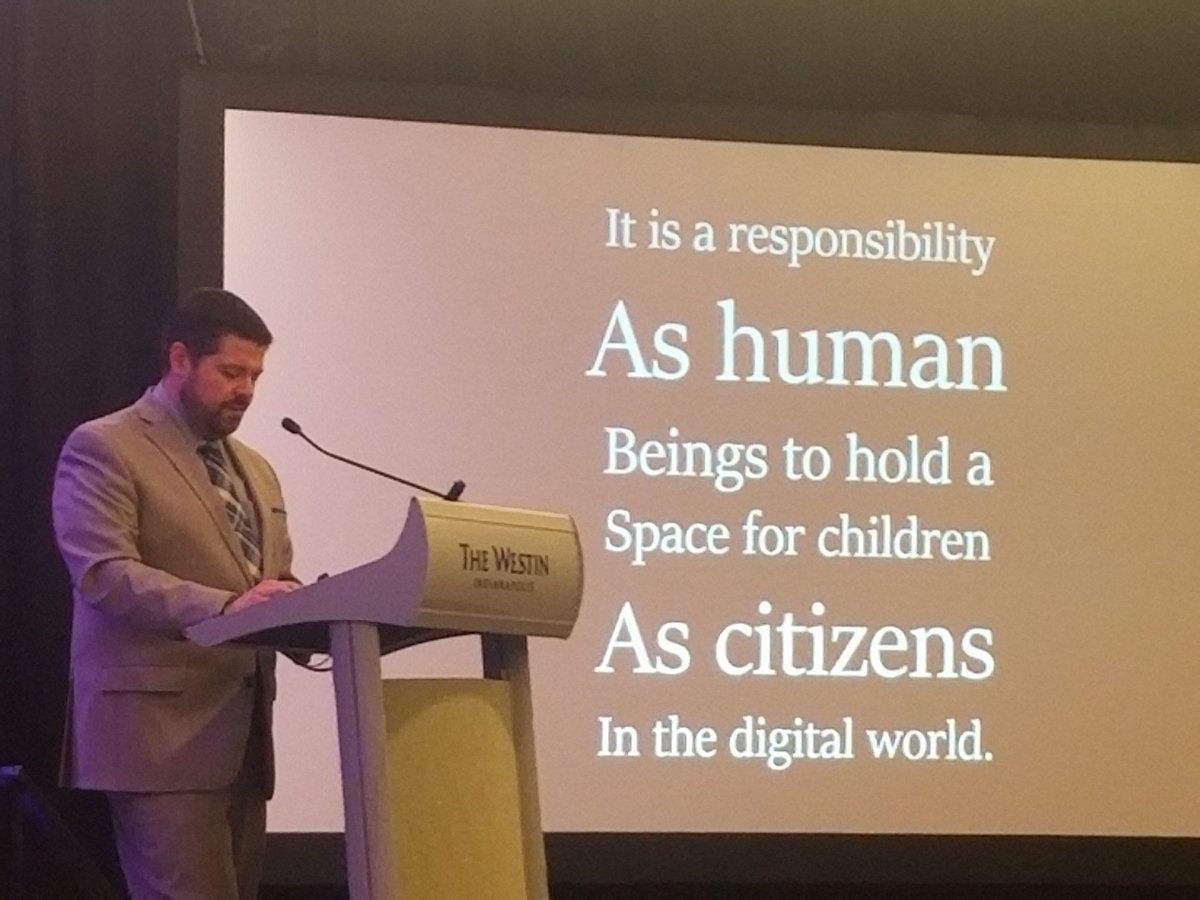 So much #inspiration from Sam Hall @BoulderJourney! 'We don't teach children to learn. We learn from children how to teach'. #ECIS19 #innovateearly #tinytech @HeadStarterNet