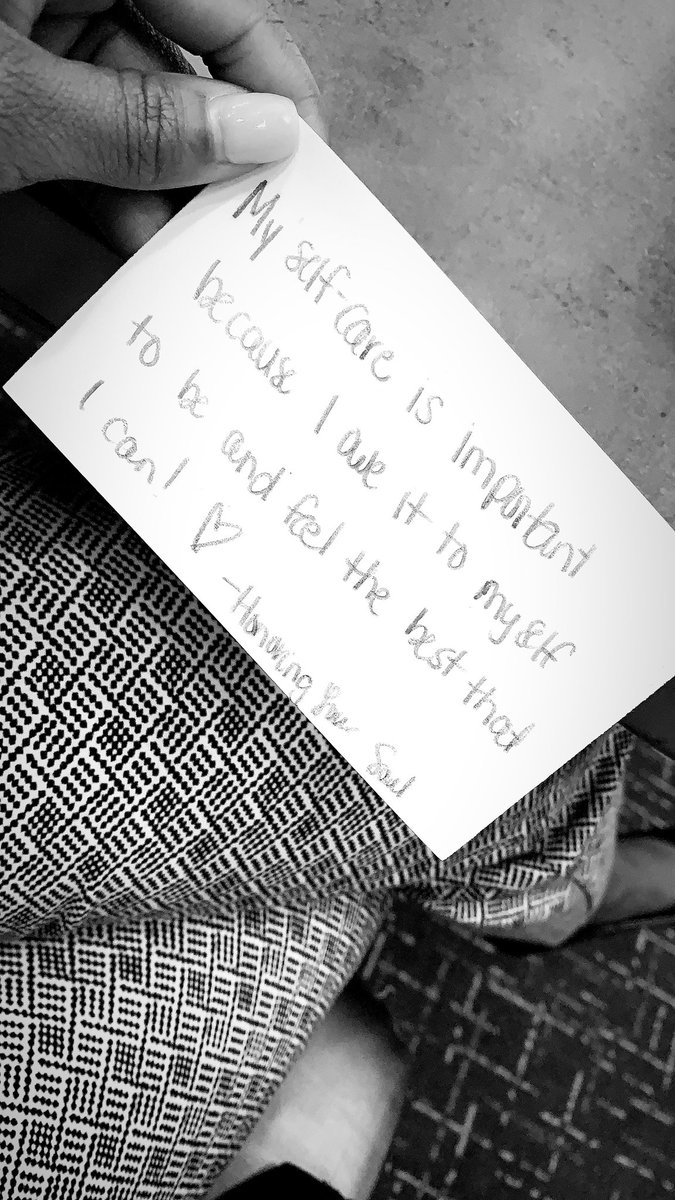 My roomie [@BeautyIs__Her] helped me understand why my self-care is important! 💕
•
•
•
#TMCFTQRP10 #TMCF #TQRP #ProfessionallyDeveloped #iteachsecond #secondgradescholars #teach #create #motivate #beintentional #youngblackeducators #millennialsineducation #fellowledsessions