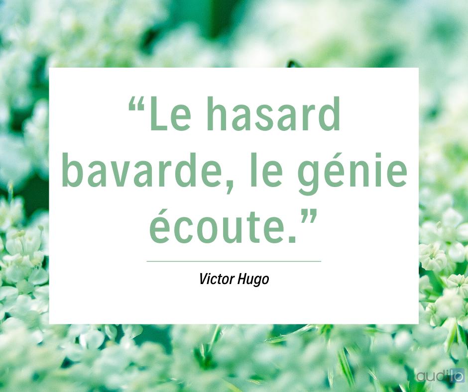 audilo_fr's tweet image. #Bonjour à tous! 😁

Nous sommes #mardi, nous vous proposons une très belle #citation de Victor Hugo sur le thème de l'#écoute. 👂

Passez une bonne journée!😊
#proverbe #quote #quoteoftheday #MardiConseil