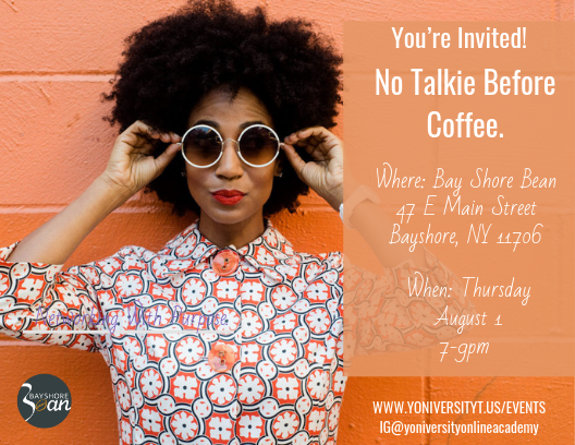 Yoniversityus's tweet photo. You're invited to our FREE networking event! No Talkie Before Coffee - https://t.co/dI3pSQwFkc https://t.co/5y8pFef5Tr