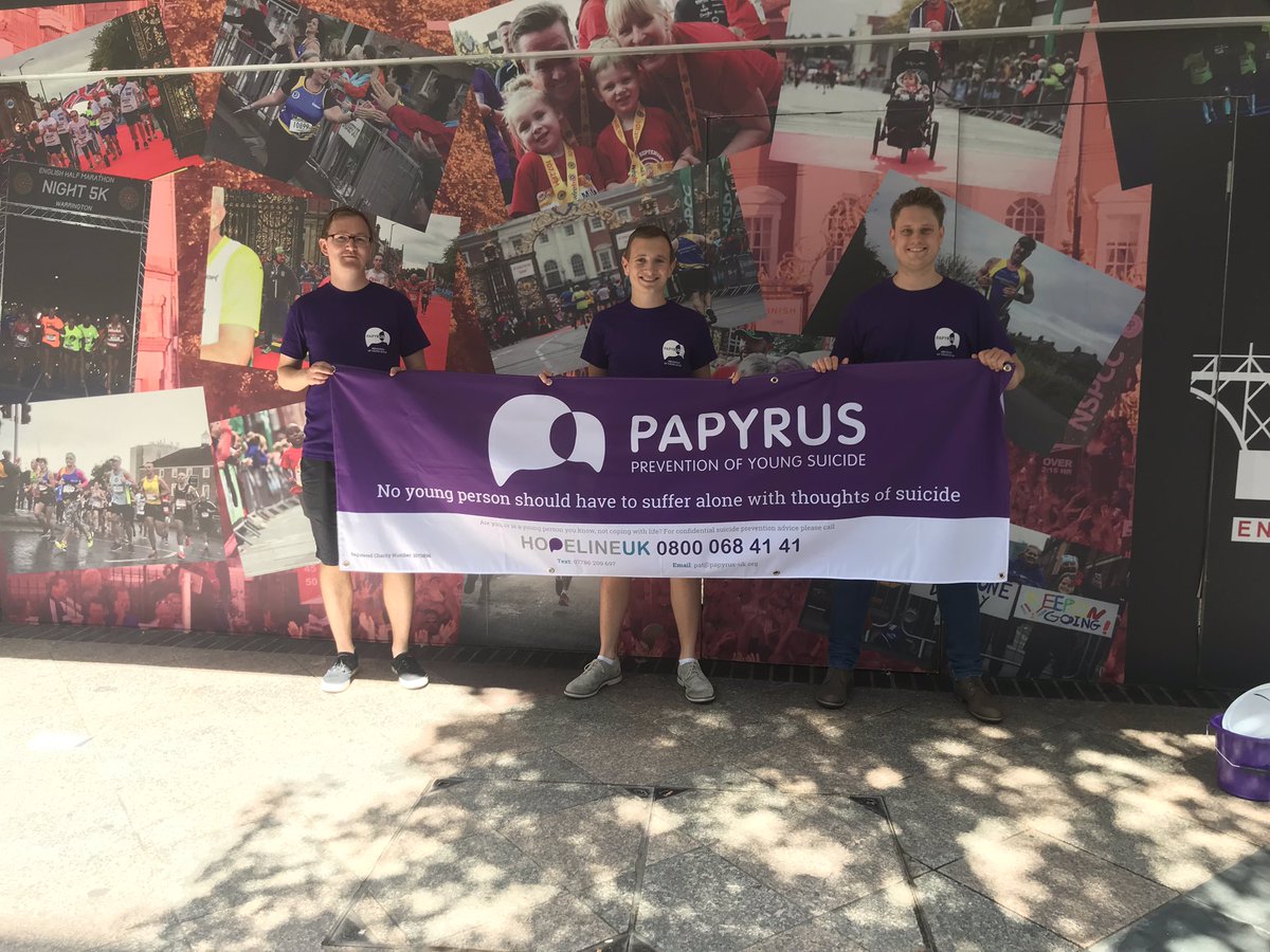Run English Half (@runenglishhalf) on Twitter photo Lovely to bump into a few of the <a href="/PAPYRUS_tweets/">PAPYRUS</a> team this afternoon. Just had to grab a quick photo of them near our EHM shopfront at <a href="/GoldenSquareUK/">Golden Square</a> #charitytuesday #runEHM #running Lovely to bump into a few of the <a href="/PAPYRUS_tweets/">PAPYRUS</a> team this afternoon. Just had to grab a quick photo of them near our EHM shopfront at <a href="/GoldenSquareUK/">Golden Square</a> #charitytuesday #runEHM #running