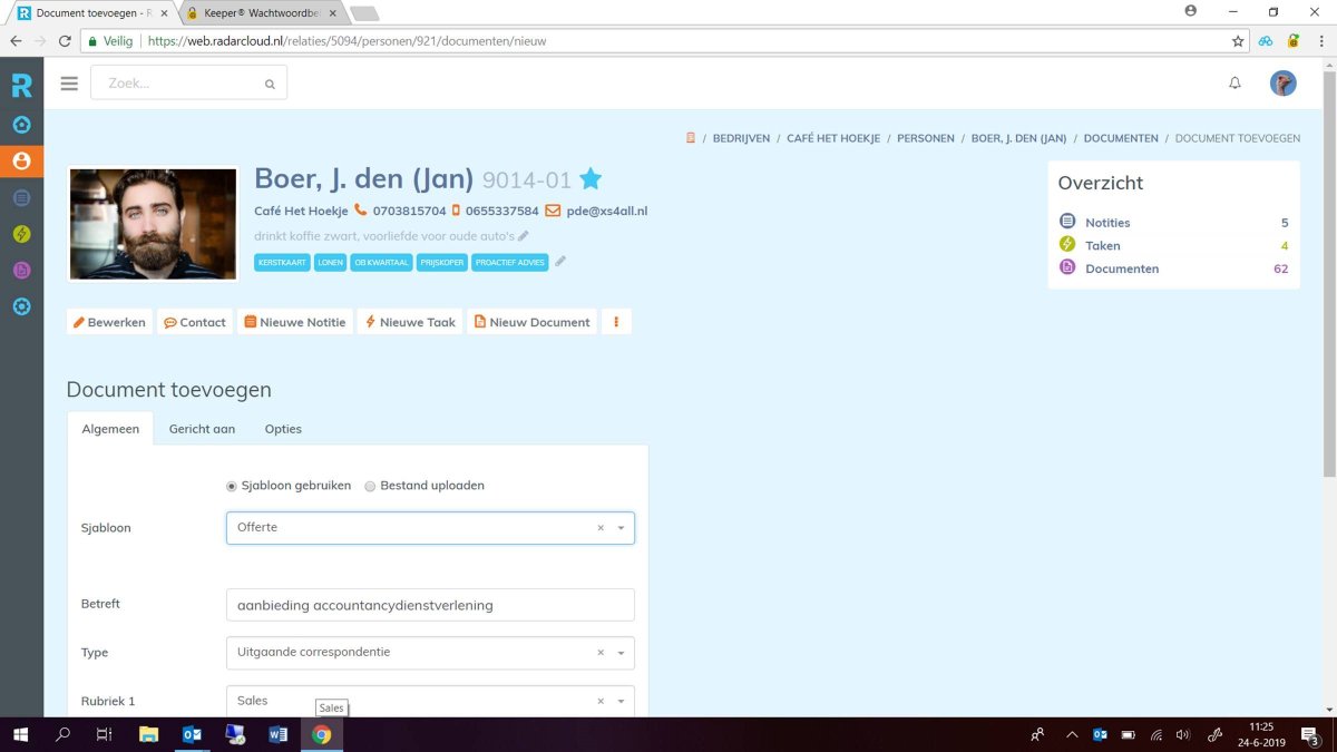 radarsoftware's tweet image. Documenten maken, bewerken en opslaan. ECHT vanuit #CRM. @radarsoftware en #office365 volledig geïntegreerd. #UNIEK