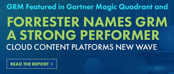 GRM #business software recognized for #workflow automation, #B2B and #B2C capabilities in leading analyst report on cloud content platforms. #DigitalTransformation