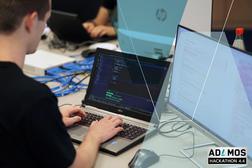 SoftwareAG's tweet photo. Day 3 at #AdamosHackathon💻The teams are working at full speed on their ideas. We wish them happy coding and good luck!😊 https://t.co/S6qwHPNENB