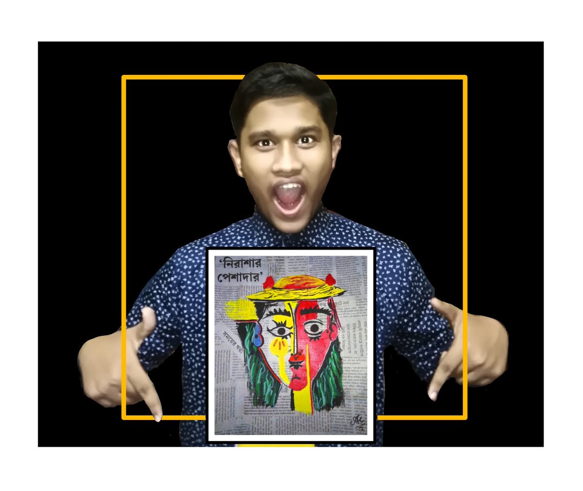 awwmyth's tweet image. Jor Se TALENT aaya hai 😎
.
.
.
#amitChowdhury #hazarohashtag #abstract #artistadmi #art #painting