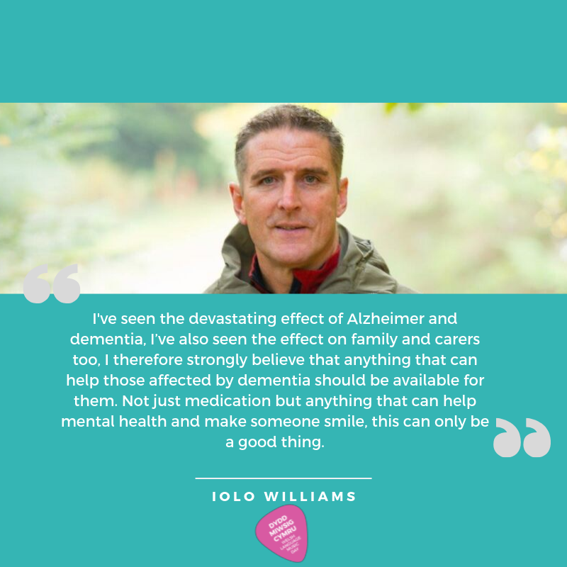 Miwsig_'s tweet image. Dementia touches the lives of many people, here’s what @IoloWilliams2 said in support of Cân y Gân, a specially curated CD to help caregivers improve the lives of Welsh speakers living with dementia 🏴󠁧󠁢󠁷󠁬󠁳󠁿🎶
