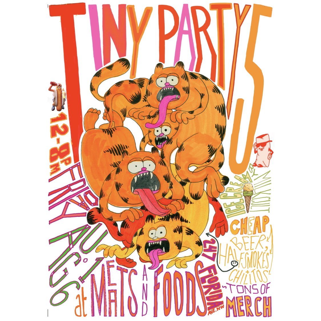 MeatsAndFoods's tweet photo. 🚨 T I N Y P A R T Y 5 🚨

friday august 16 12-8pm

🍦 by @milkcult 

new merch

food n bev deals https://t.co/5D9ckGOPpT