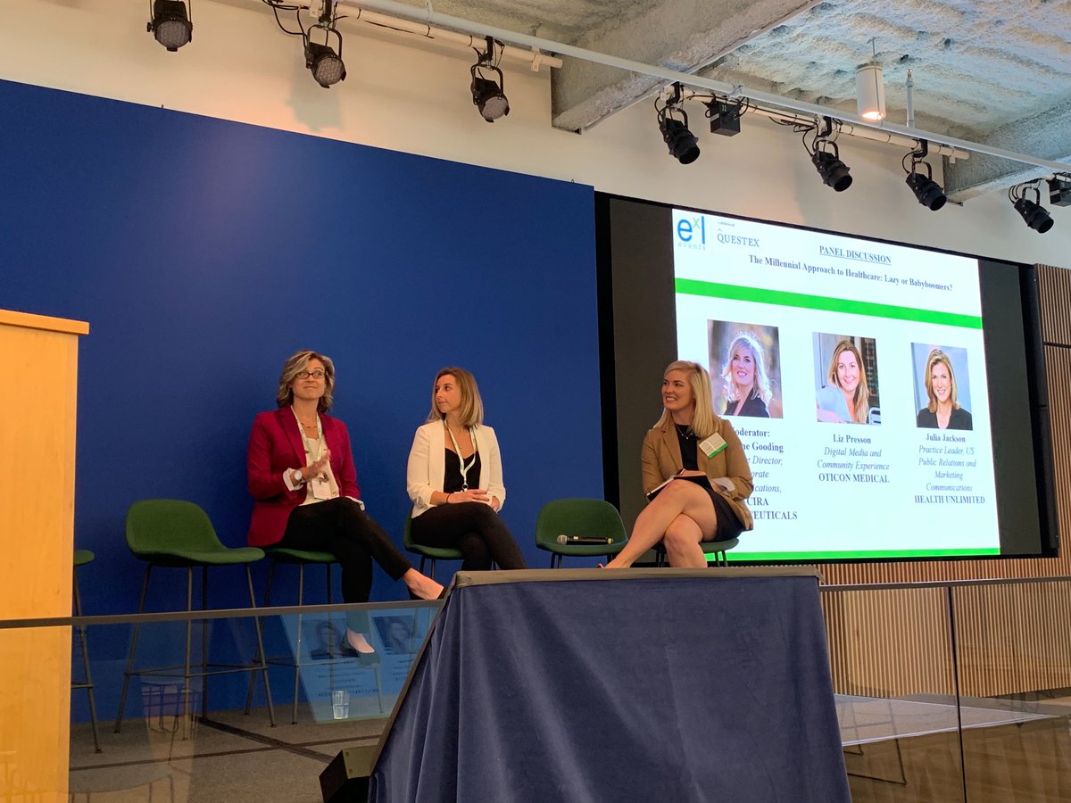GR_Comms's tweet photo. "When we’re creating content it needs to be trustworthy and credible." -- Great insights from today's panel on the millennial approach to healthcare at the #ExLPRSummit! @ExLPharma https://t.co/dYCH5o0Vna