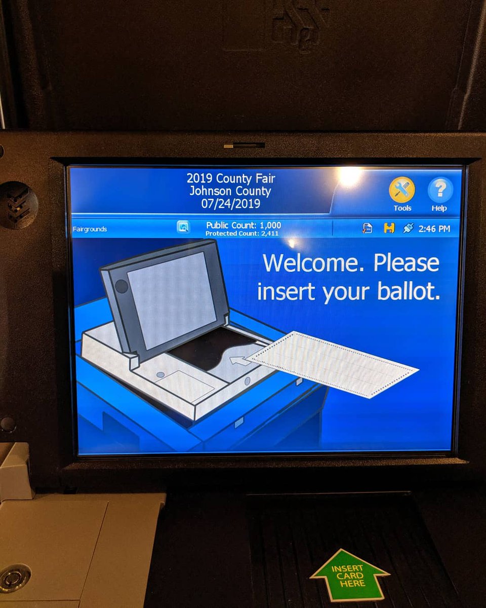 jcauditor's tweet photo. This Future Voter just put us over 1,000 votes in this year's #JohnsonCountyFair Mock Election! 

We're here through Wednesday, so let's see if we can get to 2,000! https://t.co/ItIA1zqdZH