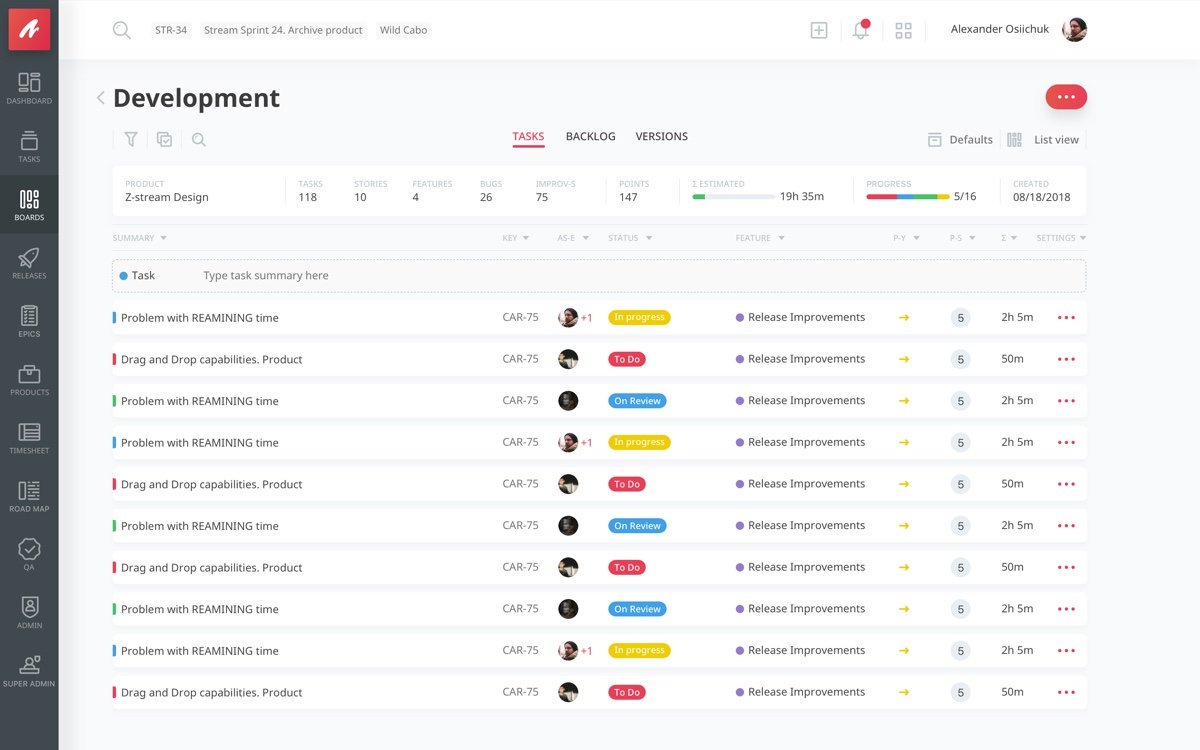 ZazmicStream's tweet photo. Z-Stream's #Scrum and #Kanban iterations allow users to set up whole workflow in under 3 minutes. Plan, create tasks, track team progress and visualize it all on your agile board.  

Sign up for a free trial and start exploring all #zstream functions now: https://t.co/SSnNX2Ejcx https://t.co/9n1NnofzYw