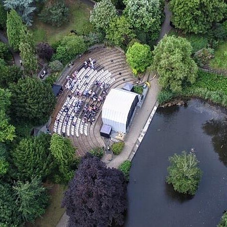Amazing aerial view over the Bromley Amphitheatre, such a wonderful setting for our #SummerConcerts 2019 
Photo credit - jonnyfaint