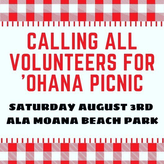 welcoming anyone who would like to volunteer at our ‘Ohana picnic! there’s food, activities, games &amp; prizes🤩🧩
•
Call, email or DM us for the volunteer registration link!
•
 #AutismSocietyOfHawaii #DifferentAbility #NotADisability #ChooseToEmpower #Be… ift.tt/2Y9efVq