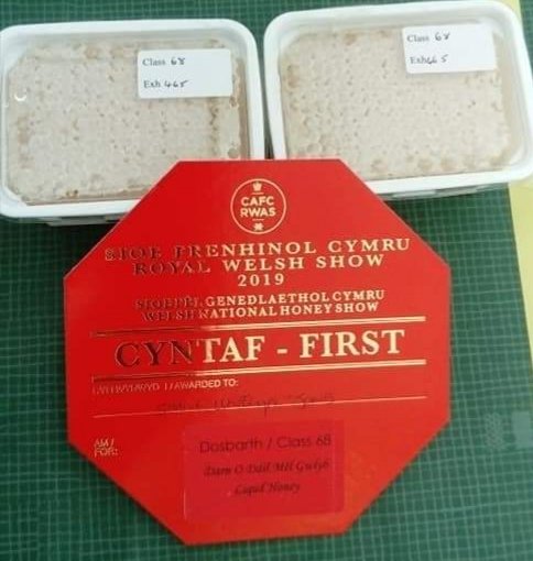 LlanwrtydHerit's tweet photo. Many congratulations to Shane Jones from Builth and his 'Bee Honey' who won several prizes in the Royal Welsh Show 2019.

   🐝🐝🐝🐝🐝🐝🐝🐝🐝🐝🐝

Pop into the Llanwrtyd Heritage &amp; Arts Centre to buy a pot of this award-winning honey! https://t.co/ARegGdxfVm