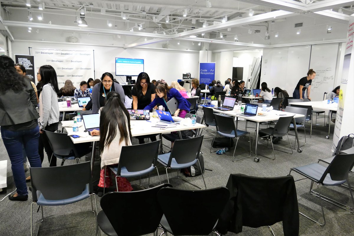 Justin_Andrew17's tweet image. Today's @GirlsWhoCode event at @IBM allowed various @ibmdevelopernyc programmers to come together, troubleshoot and code programs designed to resolve various problems!
#CallForCode #IbmDeveloper #Coding #womenempowerment #Powertothefemale #TheFutureisFemale