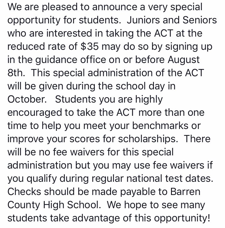 BCHS Guidance Office tweet media